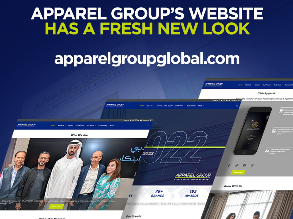 تعزز مجموعة أباريل حضورها في السوق الرقمي بإطلاق موقعها الالكتروني بحلته الجديدة www.apparelgroupglobal.com