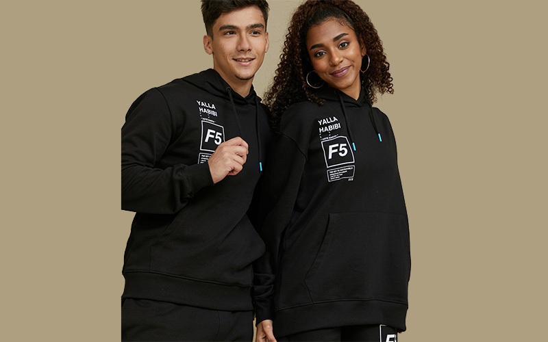 Man and Woman Modelling F5 Clothing