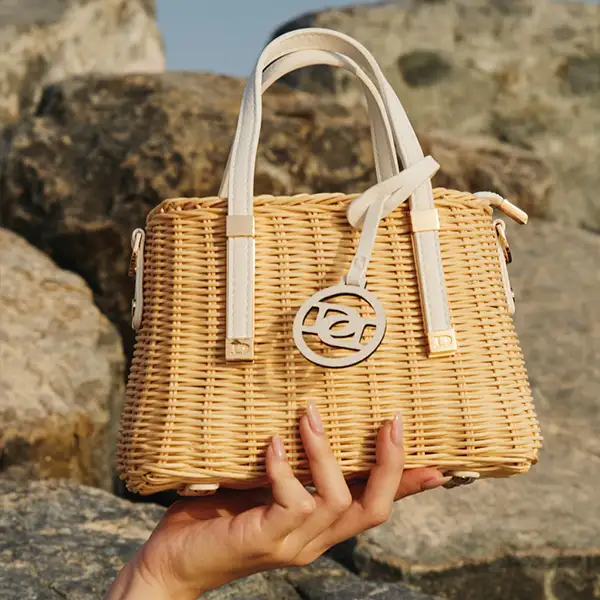 Raffia Woven Tote Bag from Dune London