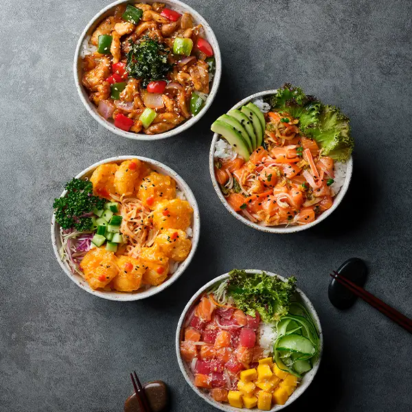 Sushi Library Poke Bowl and Summer Quenchers Special Menu