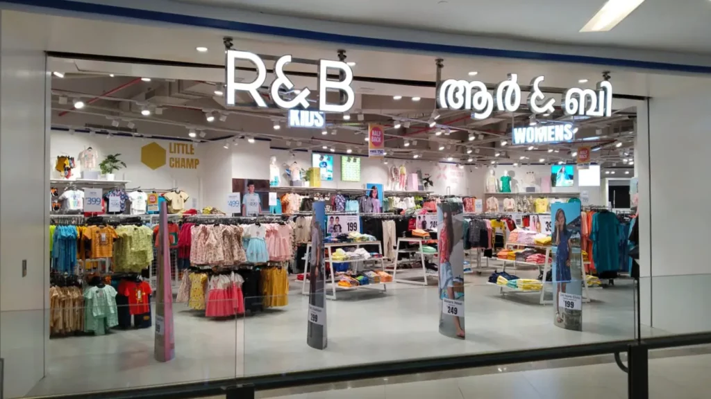 R&B is now open in The Centre Square Mall Cochin, India