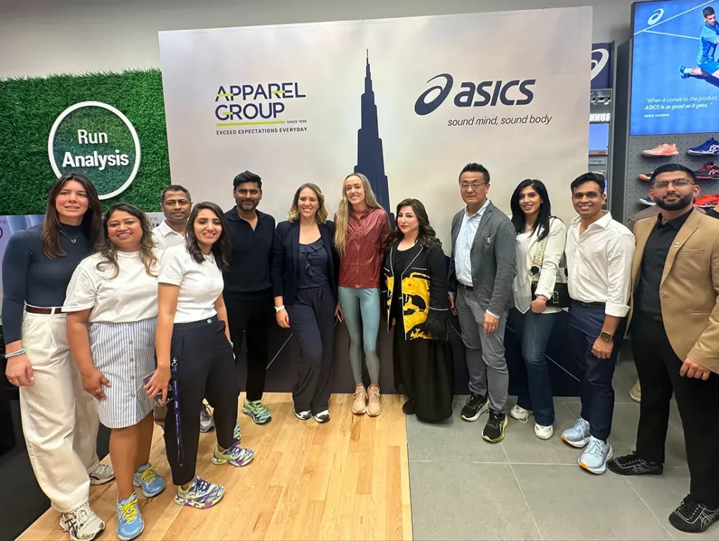 Apparel group drives asics retail growth with first store in dubai at dubai mall inaugurated by an international three time olympian eilish mccolgan img
