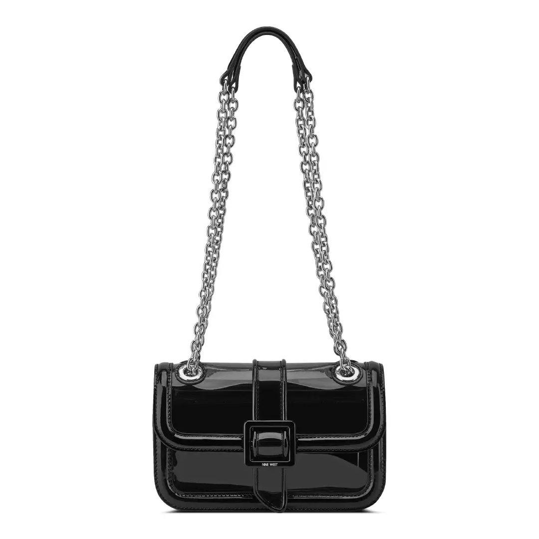 Nine West Black Bag with a Convertible Body Flap